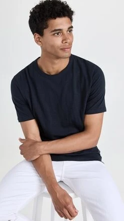 Theory Essential Cosmos Slub Cotton Tee