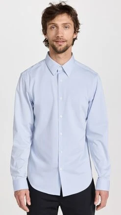 Theory Sylvain Structure Knit Dress Shirt -Reberio Fashion Store theor4439624082 1677633623024 2 0. UX357 QL90