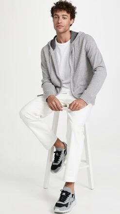 Vince Full Zip Cashmere Hoodie