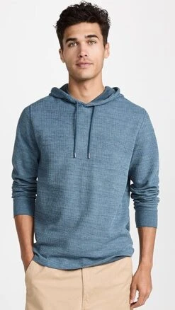 Vince H Thermal Pullover Hoodie