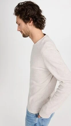 Vince Sun Faded Thermal Long Sleeve Henley -Reberio Fashion Store vince5183947567 1670365114188 2 0. UX357 QL90