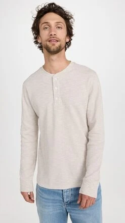 Vince Sun Faded Thermal Long Sleeve Henley -Reberio Fashion Store vince5183947567 1670365115414 2 0. UX357 QL90