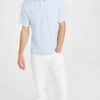 Vince Double Layer Short Sleeve Polo Shirt