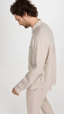 Vince Linen Long Sleeve Shirt -Reberio Fashion Store vince5184647567 1670346795387 2 0. UX357 QL90