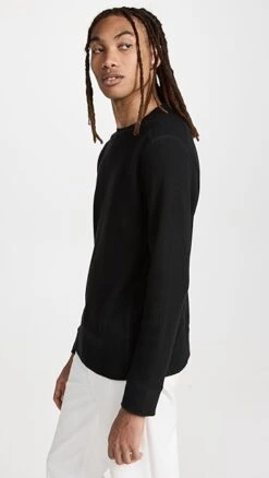 Vince Thermal Long Sleeve Crew Tee -Reberio Fashion Store vince518551071b 1667424511457 2 0. UX357 QL90