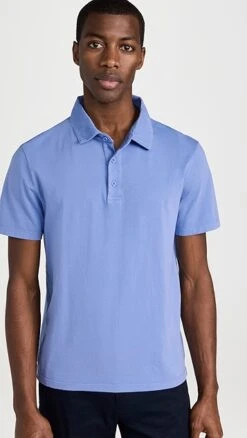 Vince Garment Dye Short Sleeve Polo