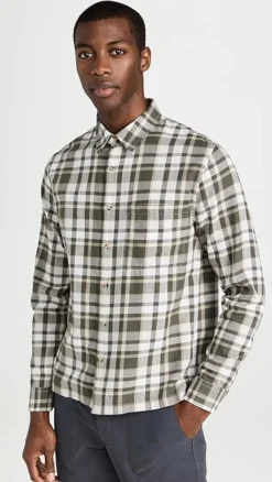 Vince Maison Plaid Long Sleeve Shirt -Reberio Fashion Store vince5195111901 1675206479353 2 0. UX357 QL90