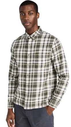 Vince Maison Plaid Long Sleeve Shirt -Reberio Fashion Store vince5195111901 1675206479492 2 0. UX357 QL90