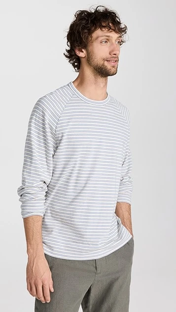 Vince Stripe Gauzy Crew Tee 1 Vince Stripe Gauzy Crew Tee