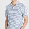 Vince Stripe Linen Polo