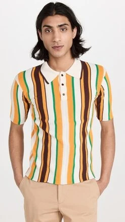 Wales Bonner Optimist Polo Shirt -Reberio Fashion Store wbonn3001431653 1676675831943 2 0. UX357 QL90