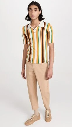 Wales Bonner Optimist Polo Shirt -Reberio Fashion Store wbonn3001431653 1676675831961 2 0. UX357 QL90