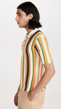 Wales Bonner Optimist Polo Shirt -Reberio Fashion Store wbonn3001431653 1676675832143 2 0. UX357 QL90